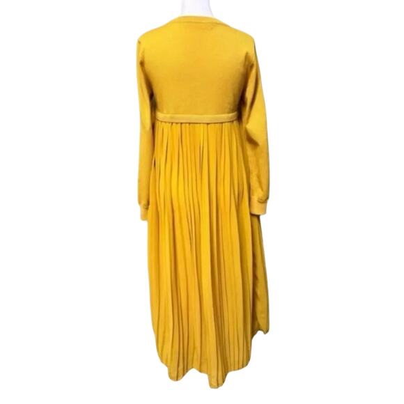 English Factory Pleated Dress With Long Sleeve Faux Sweater Size S New with Tag - Picture 2 of 13